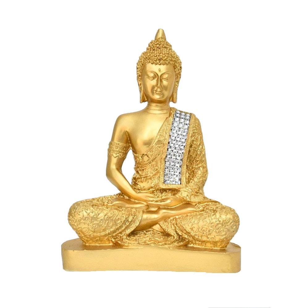 Antique Golden Buddha Idol for Home Decor & Meditation