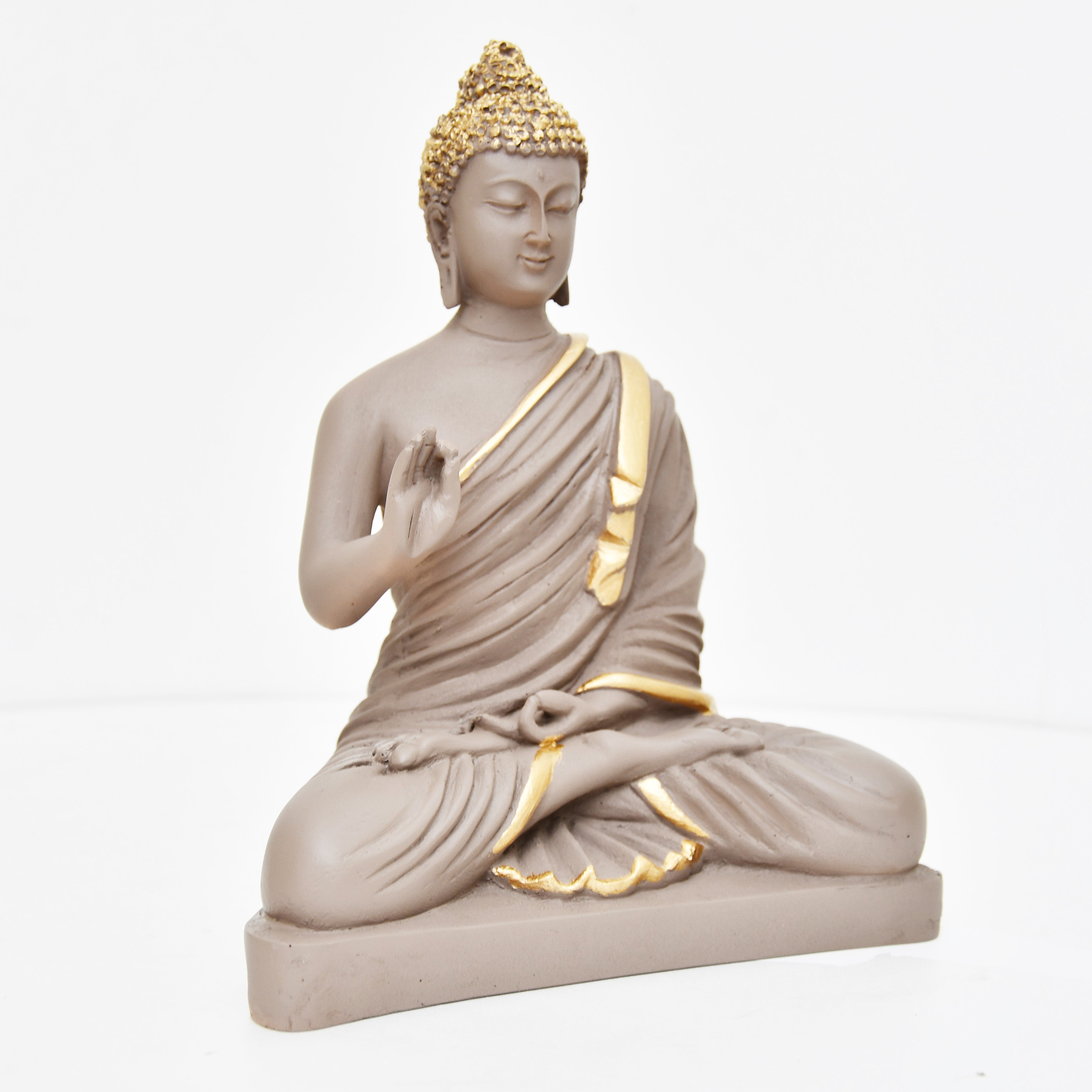 Light Brown and gold colour Buddha Statue