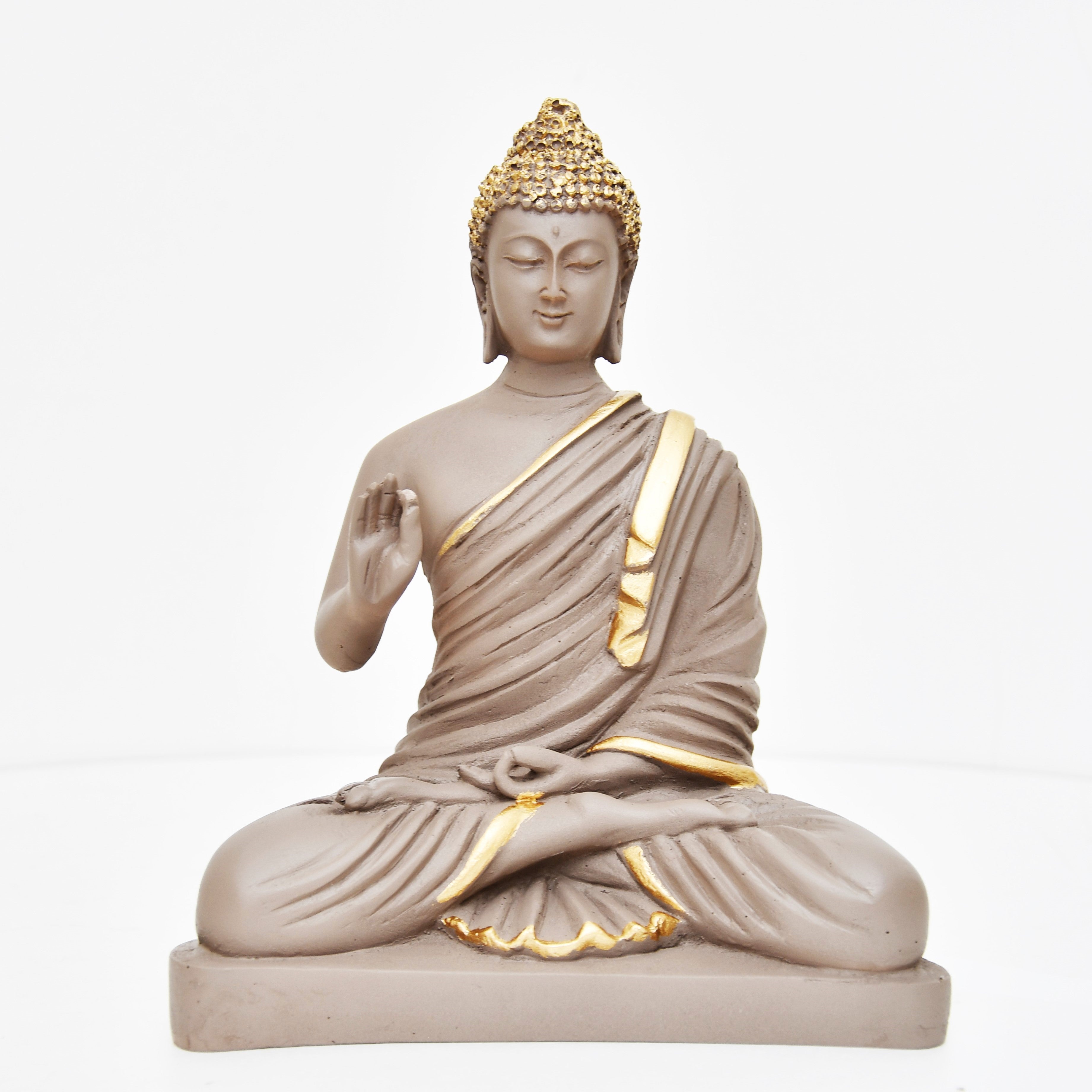 Light Brown and gold colour Buddha Statue
