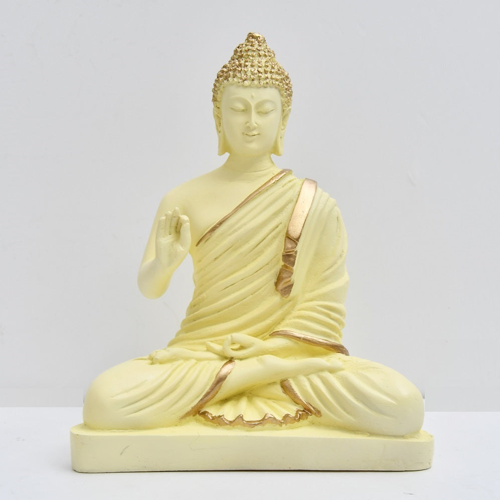Cream  Buddha Statue