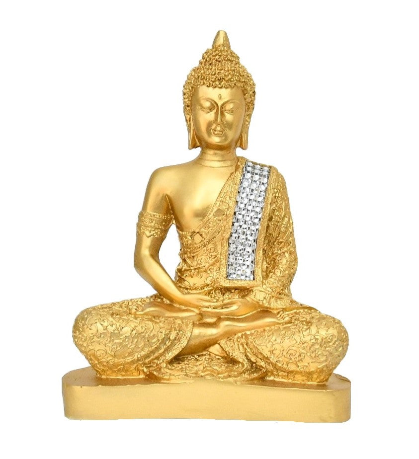 Antique Golden Buddha Idol for Home Decor & Meditation