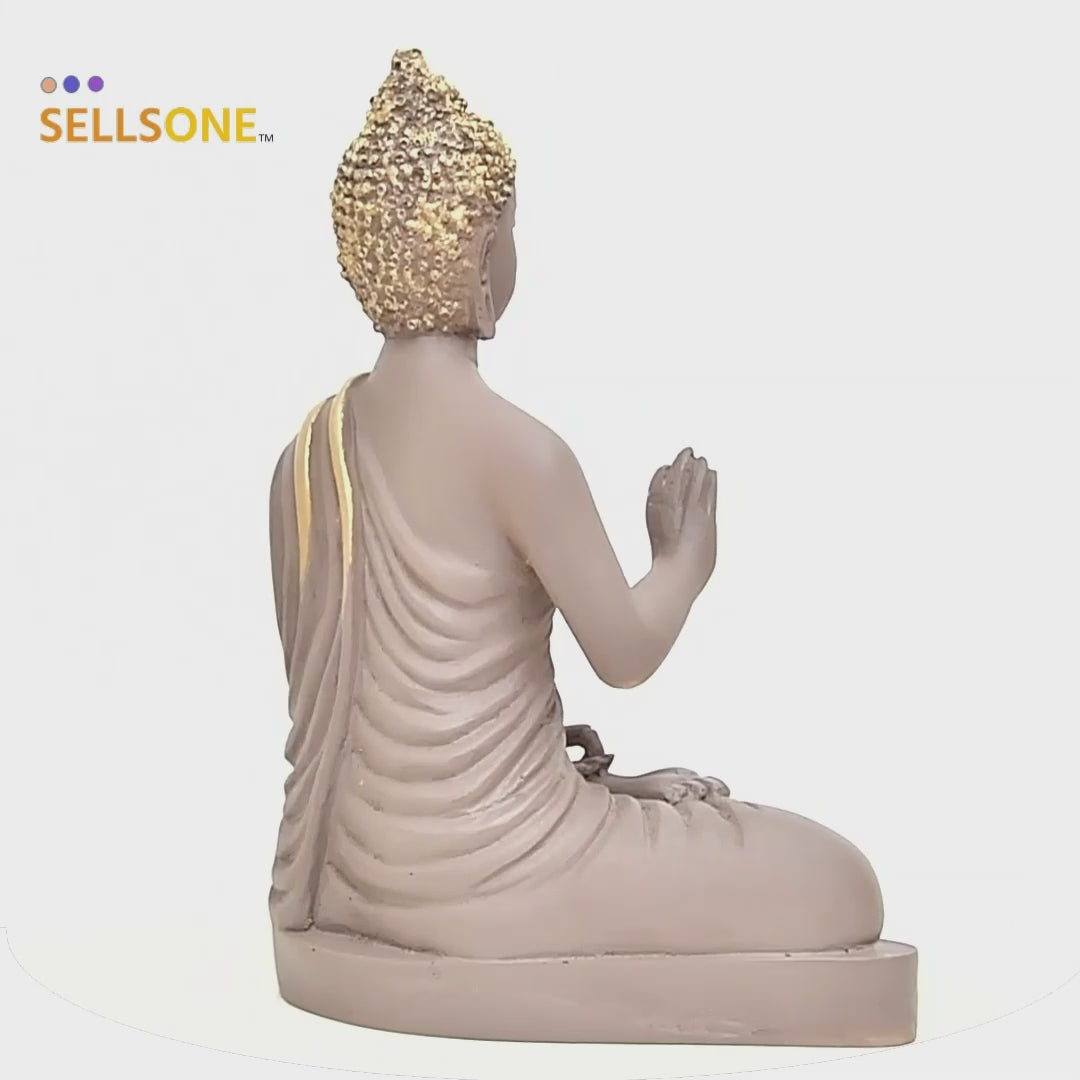 Light Brown and gold colour Buddha Statue