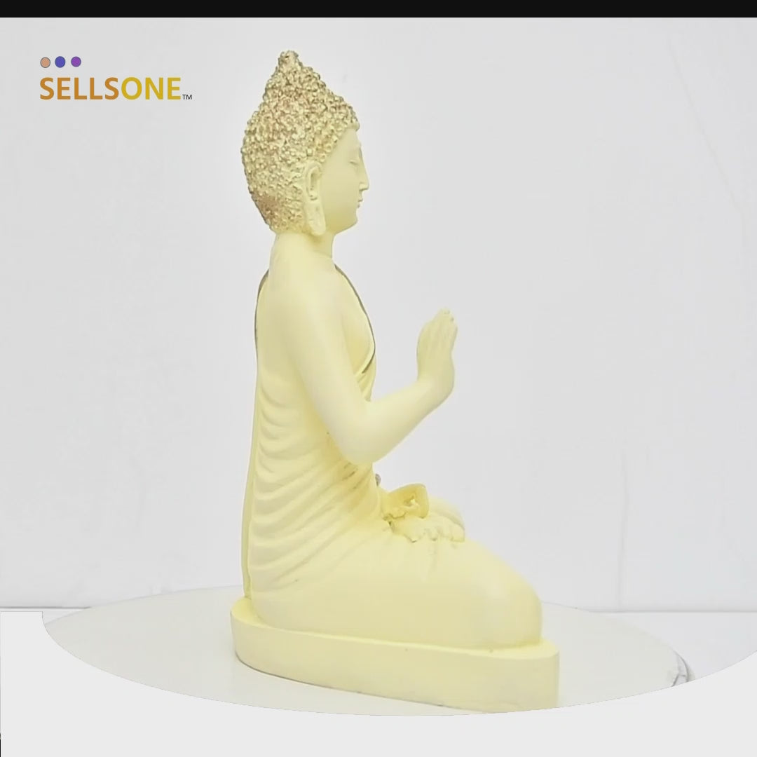 Cream  Buddha Statue